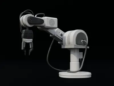 Mechanical arm Low-poly 3D model
