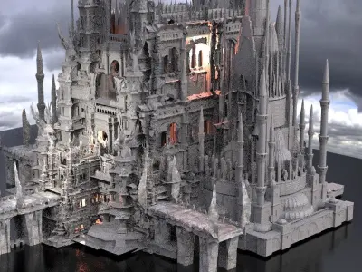 Sci Fi Steampunk Dark ages Kit bash 3D model