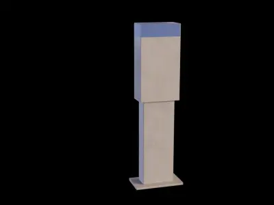 Street Phone Low-poly 3D model