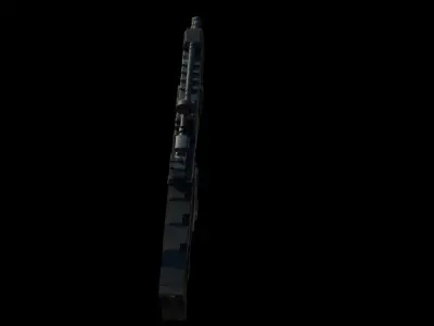 sci fi gun for game and vfx 3D model