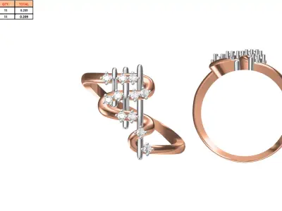 Ladies-Elegant Stone Rings For Womens 134 3D print model