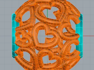 Beaded Hearts Bead Light Martell Finish 20021 3D print model