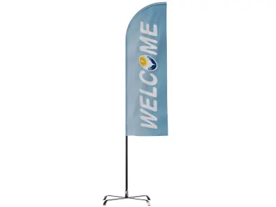 Banner Flag BLENDER 3D Model Cycles 3D model