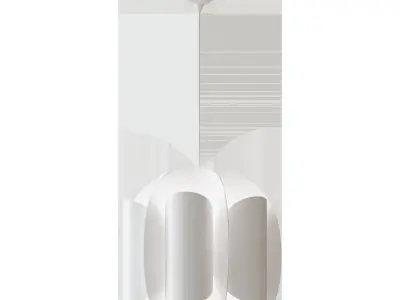 TRUBBNATE TRUBBNATE HEMMA HEMMA Hanging lamp white 3D model