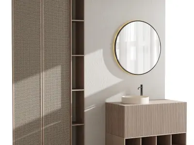 Bathroom furniture by Fauset Bathroom 97 Low-poly 3D model