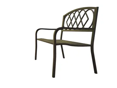 Park Bench 04 - Game-ready - PBR Low-poly Low-poly 3D model