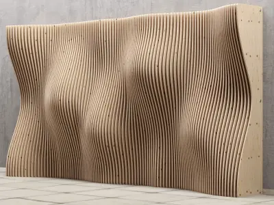 Parametric decor panel 3D model