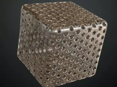 Shiny Metal Pattern PBR Seamless Texture shop