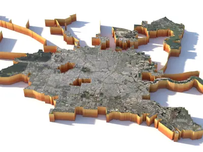 Houston City Texas USA 3D model