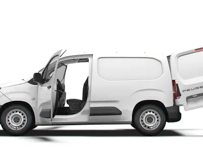 Peugeot e Partner SWB Van HQInterior 2024 3D model