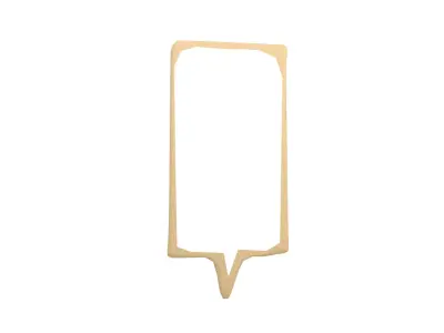 Speech Balloon v4 002 Low-poly 3D model