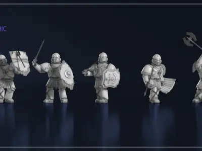 Royal infantry 01 3D print model