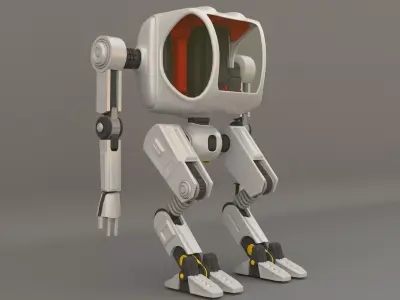  futuristic medical and war robot 3D model