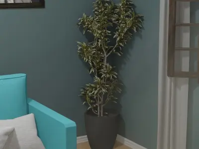 Classic Living Room 3D model buy