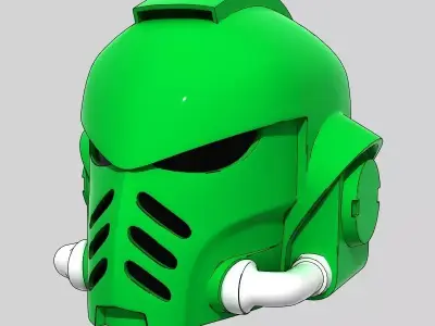 Primaris Marine helmet Low-poly 3D model