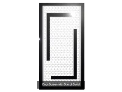 Doors Security Screen Iron 3D Model Pack