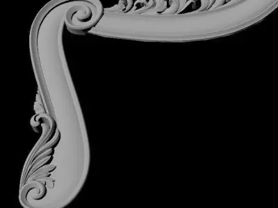 bed headboard 3D model