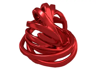 Abstract Ring Shape v6 005 Low-poly 3D model
