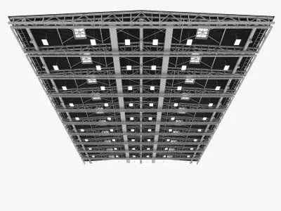 Ceiling Ventilation Pipes 15 3D model