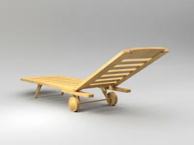 Pool Furniture Low-poly 3D model