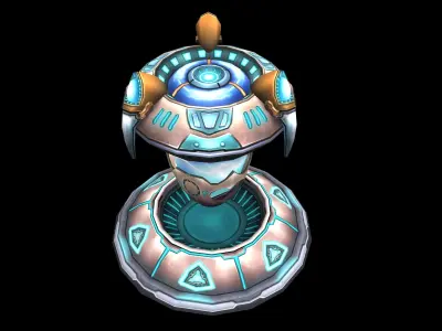 Festival lottery machine 01 3D model
