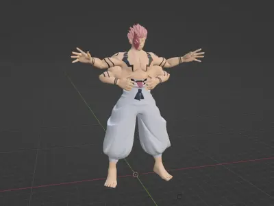 Sukuna True Form - Jujutsu Kaisen 3D model