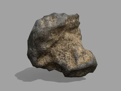 Rock Set Low-poly 3D model