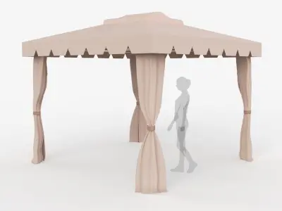 Roman Tent 3x3 Meters 3D model