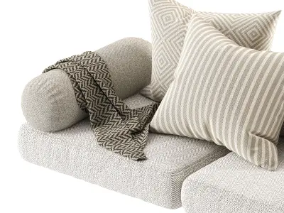 Seat Pillow Set 03 3D model