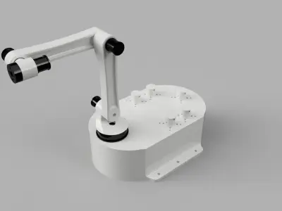 Robotic Arm With Cable Drive 3D print model