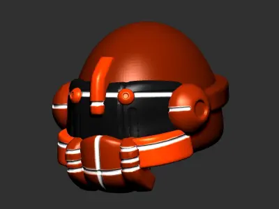 helmet high poly sculpt 3d printable ver 7 3D model 3D model 82