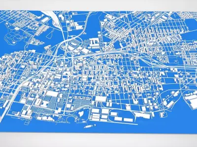 Cityscape Camden New Jersey USA 3D model