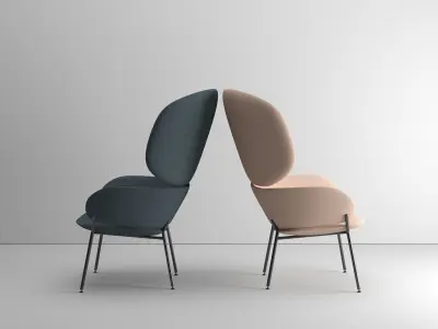 Armchair - Scandinavian style - Bolia - photorealist 3D model 3D model