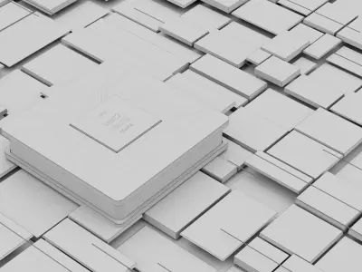 Sci-fi  CPU scene 3D model