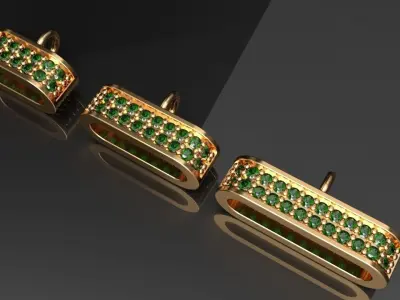 Parrot Lock Bracket Lobster clasps 3D print model