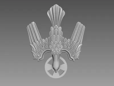 Symbol of the Holy Spirit of God relief 3D model