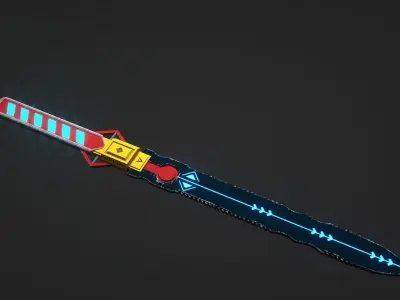Sword scifi 3D model