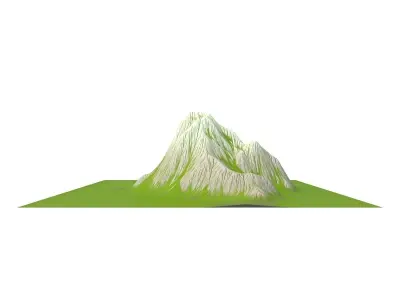 Mountain Low-poly 3D model