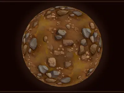 Ground - Earth and Rocks - 20 TEXTURES - Hand-painted -PACK 5--- Texture