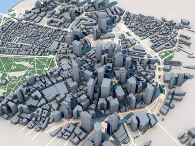 Boston City 3D model