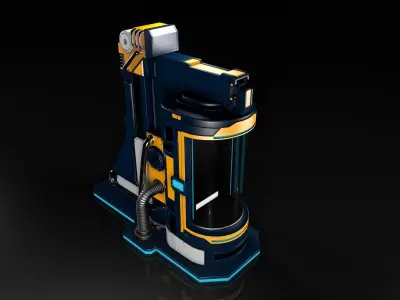 Sci Fi Liquid Container 3D model