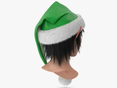  Christmas Elf Female Head 5 