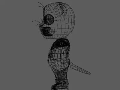 Tom Model cartoon cat Low-poly 3D model