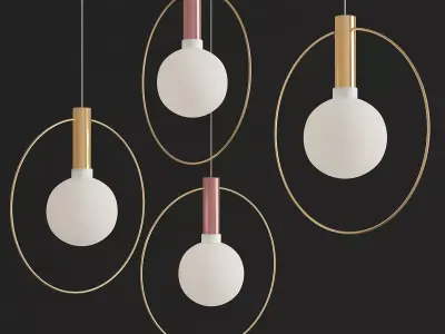 Aura radial cluster Ladiesand gentlemen3d model Low-poly 3D model