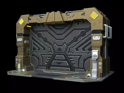 Door Sci-Fi 3D model