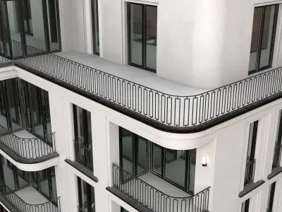 Modern Building Low-poly 3D model