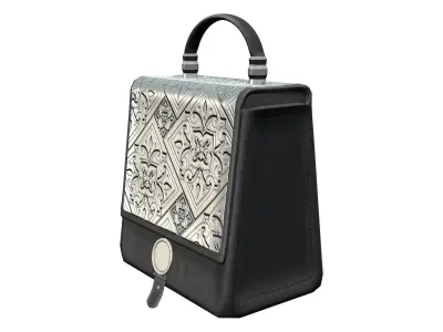 Retro Handbag Low-poly 3D model purchase