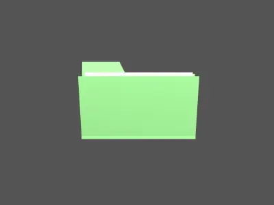 Folder v1 007 Low-poly 3D model