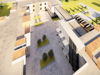 School-University- High School 3D model