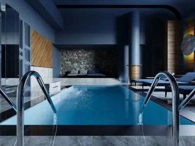 Interior - Indoor Pool - 260723 3D model